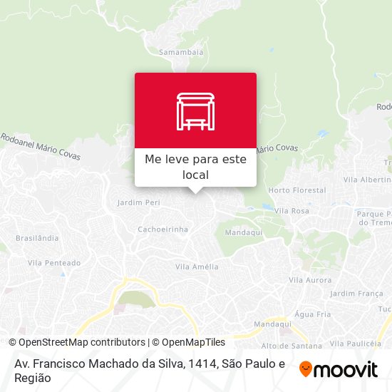Av. Francisco Machado da Silva, 1414 mapa