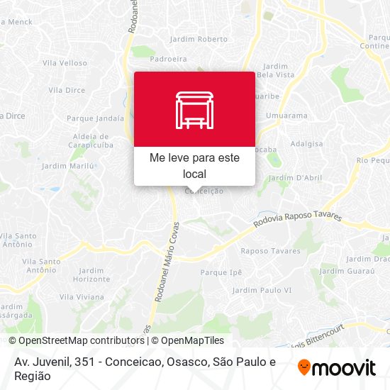 Av. Juvenil, 351 - Conceicao, Osasco mapa