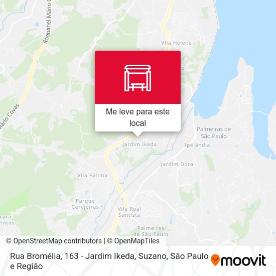 Rua Bromélia, 163 - Jardim Ikeda, Suzano mapa