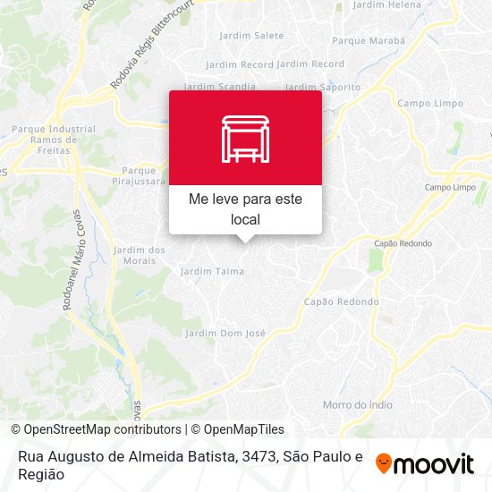 Rua Augusto de Almeida Batista, 3473 mapa