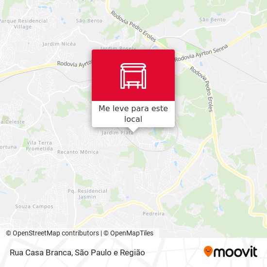 Rua Casa Branca mapa