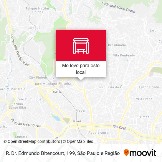 R. Dr. Edmundo Bitencourt, 199 mapa