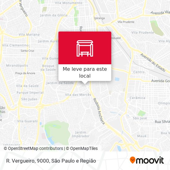 R. Vergueiro, 9000 mapa