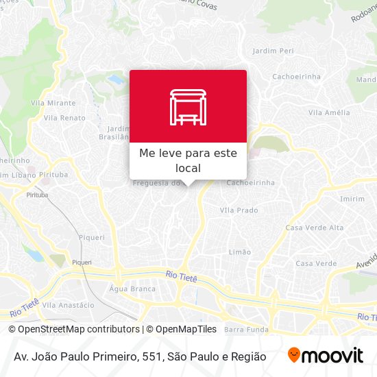 Av. João Paulo Primeiro, 551 mapa