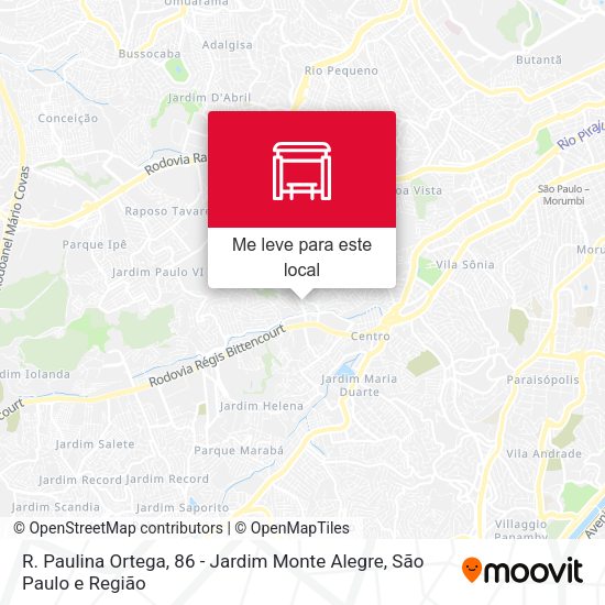 R. Paulina Ortega, 86 - Jardim Monte Alegre mapa