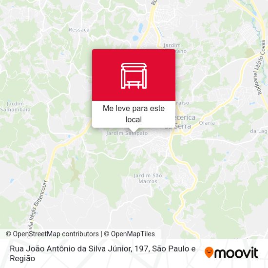 Rua João Antônio da Silva Júnior, 197 mapa
