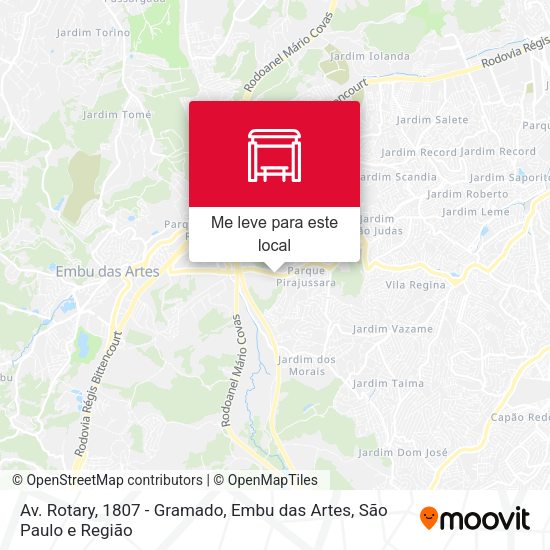 Av. Rotary, 1807 - Gramado, Embu das Artes mapa