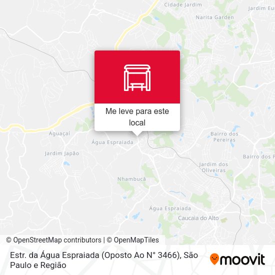 Estr. da Água Espraiada (Oposto Ao N° 3466) mapa