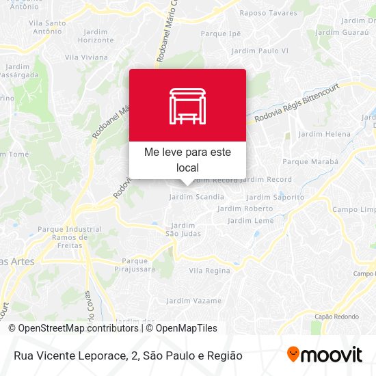 Rua Vicente Leporace, 2 mapa