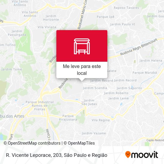 R. Vicente Leporace, 203 mapa