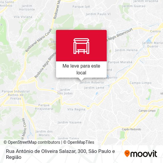 Rua Antônio de Oliveira Salazar, 300 mapa
