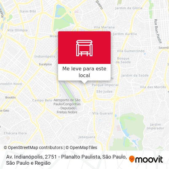 Av. Indianópolis, 2751 - Planalto Paulista, São Paulo mapa