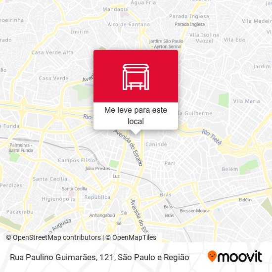 Rua Paulino Guimarães, 121 mapa