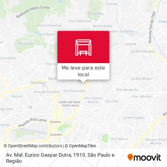 Av. Mal. Eurico Gaspar Dutra, 1910 mapa