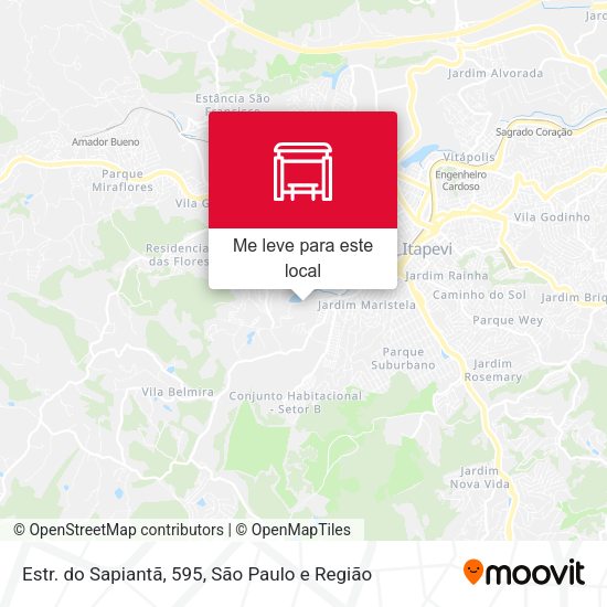 Estr. do Sapiantã, 595 mapa