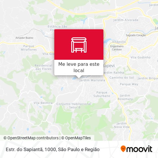 Estr. do Sapiantã, 1000 mapa