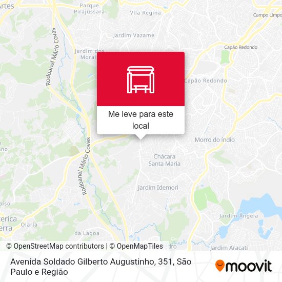 Avenida Soldado Gilberto Augustinho, 351 mapa