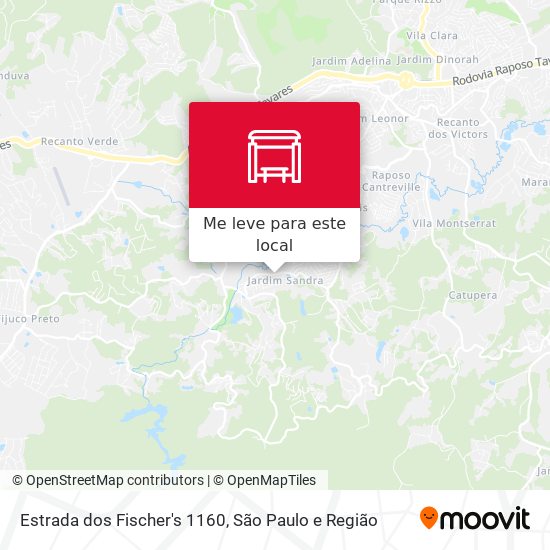 Estrada dos Fischer's 1160 mapa