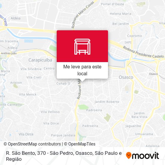 R. São Bento, 370 - São Pedro, Osasco mapa