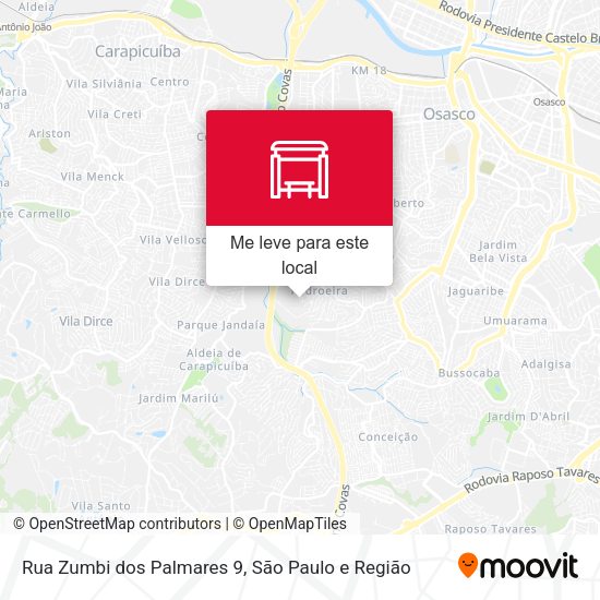 Rua Zumbi dos Palmares 9 mapa