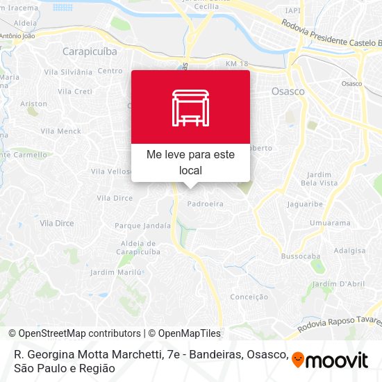 R. Georgina Motta Marchetti, 7e - Bandeiras, Osasco mapa