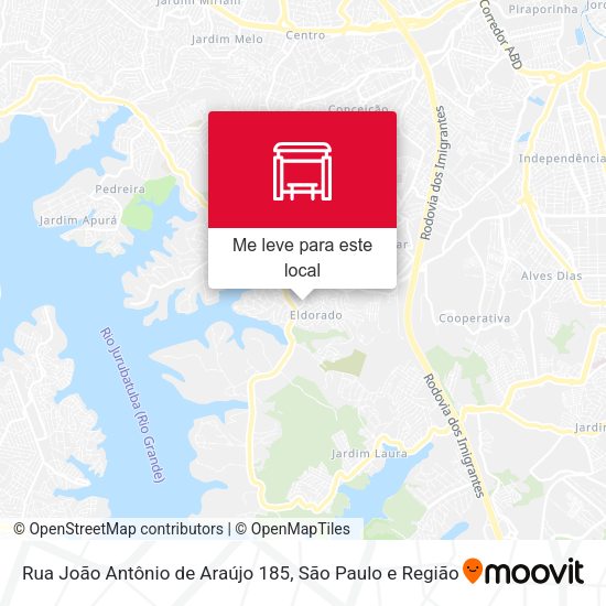 Rua João Antônio de Araújo 185 mapa