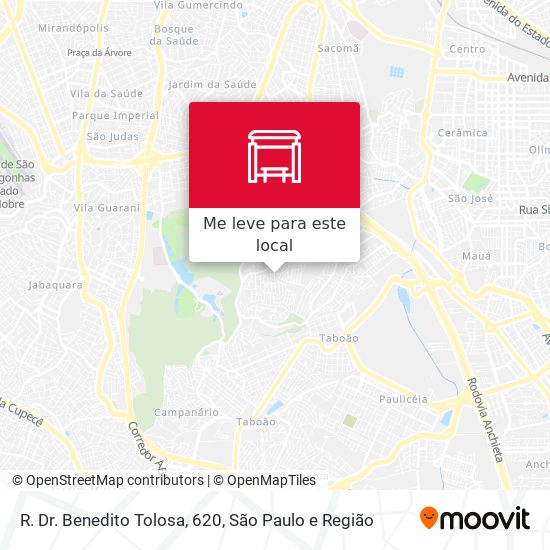 R. Dr. Benedito Tolosa, 620 mapa