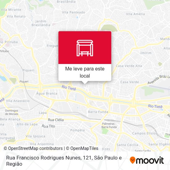Rua Francisco Rodrigues Nunes, 121 mapa