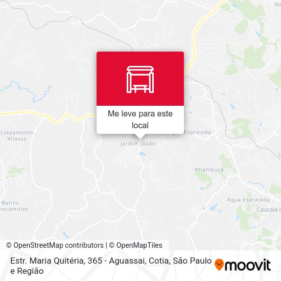 Estr. Maria Quitéria, 365 - Aguassai, Cotia mapa