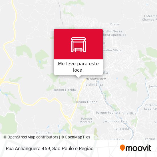 Rua Anhanguera 469 mapa