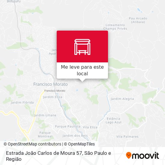 Estrada João Carlos de Moura 57 mapa