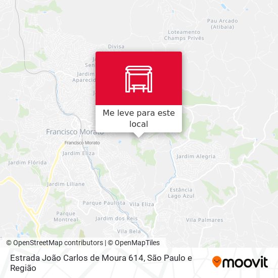 Estrada João Carlos de Moura 614 mapa