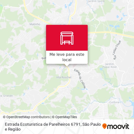 Estrada Ecoturística de Parelheiros 6791 mapa