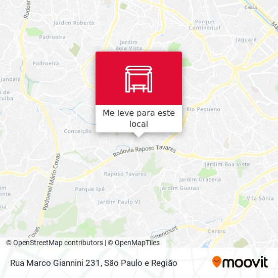 Rua Marco Giannini 231 mapa