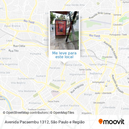 Avenida Pacaembu 1312 mapa