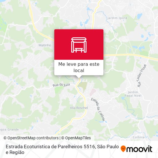 Estrada Ecoturística de Parelheiros 5516 mapa