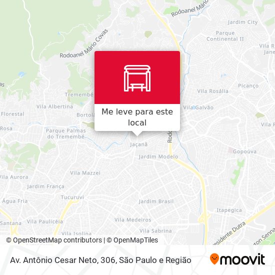 Av. Antônio Cesar Neto, 306 mapa