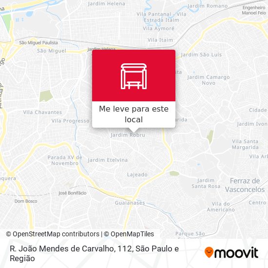 R. João Mendes de Carvalho, 112 mapa