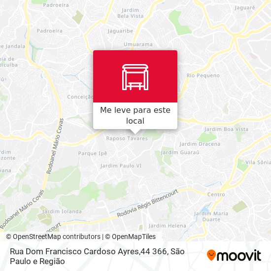 Rua Dom Francisco Cardoso Ayres,44 366 mapa