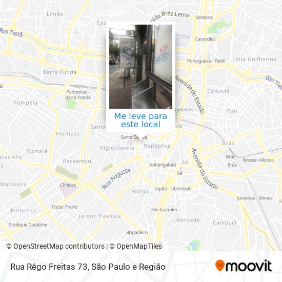 Rua Rêgo Freitas 73 mapa