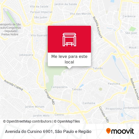 Avenida do Cursino 6901 mapa