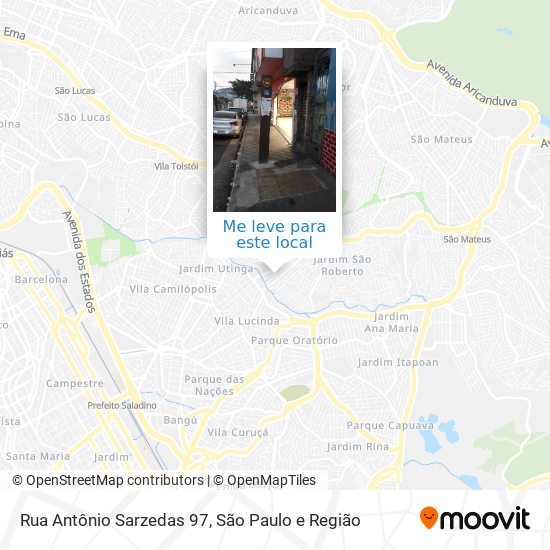 Rua Antônio Sarzedas 97 mapa