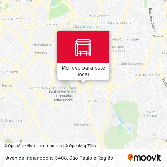 Avenida Indianópolis 3408 mapa