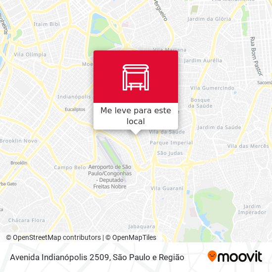 Avenida Indianópolis 2509 mapa