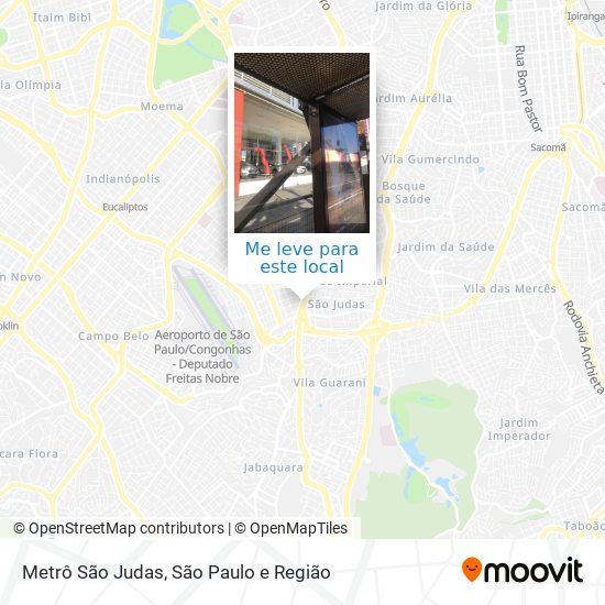 Metrô São Judas mapa