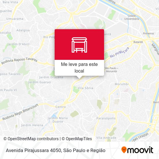 Avenida Pirajussara 4050 mapa