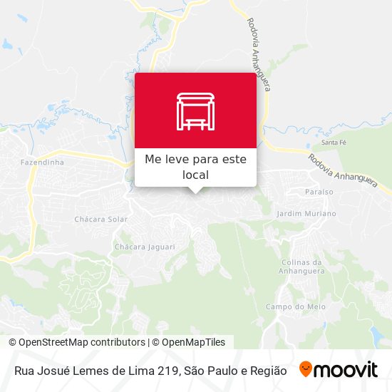 Rua Josué Lemes de Lima 219 mapa