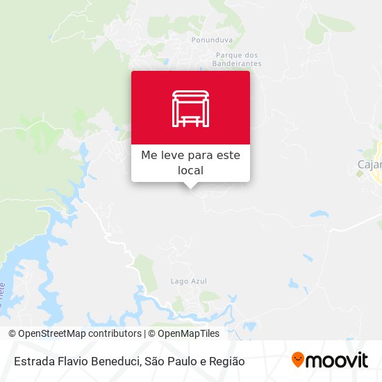 Estrada Flavio Beneduci mapa