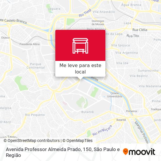 Avenida Professor Almeida Prado, 150 mapa
