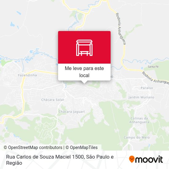 Rua Carlos de Souza Maciel 1500 mapa